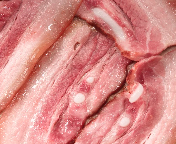 Smažení slaniny. — Stock fotografie