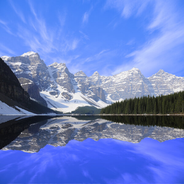 Moraine lake.