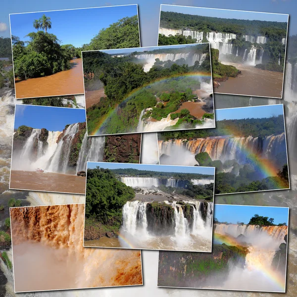 Cataratas del Iguazú y río . — Foto de Stock
