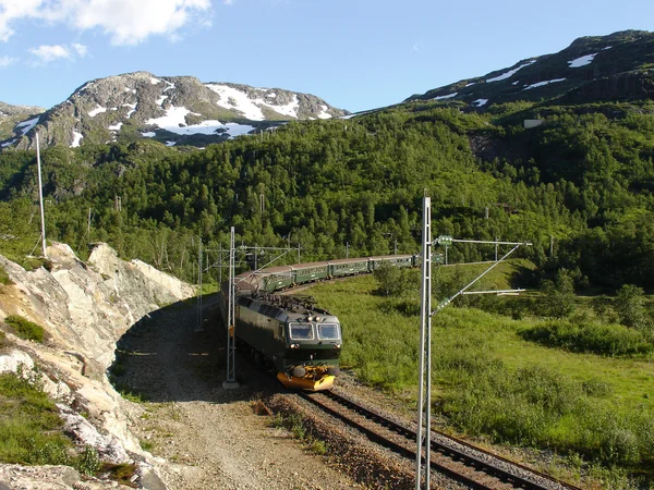 Kolejowej w Norwegii. — Zdjęcie stockowe