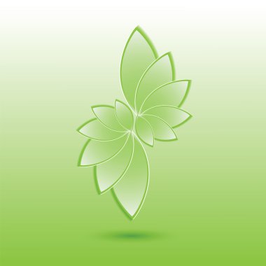 Yeşil doğa vektör arka plan bırakır