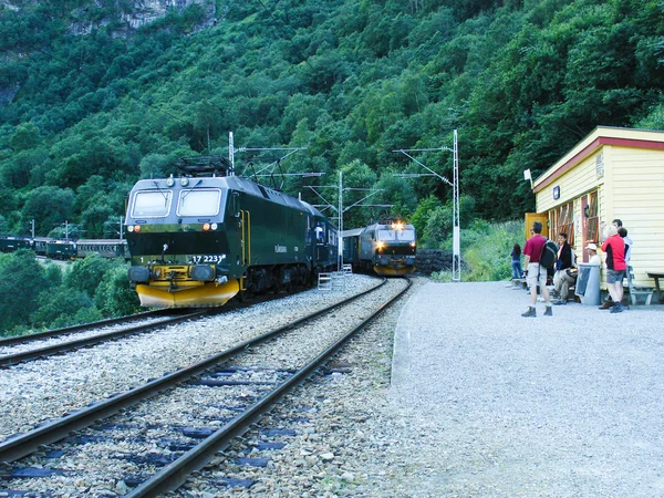Deux trains se rencontrent . — Photo