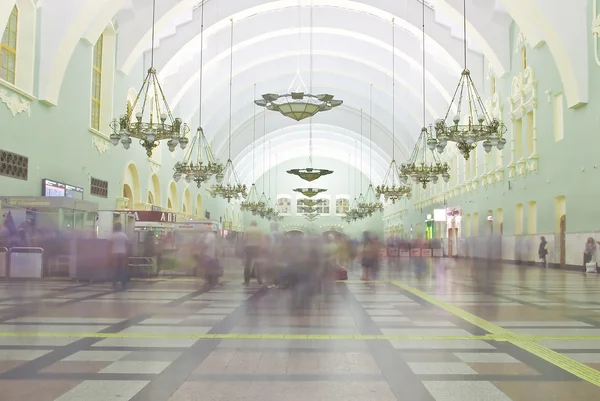 Interior of Moscow railway station. — Stock Photo, Image