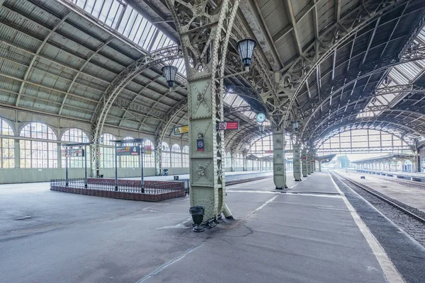 Sint Petersburg Rusland Oktober 2021 Interieur Van Treinstation Vitebsky Het — Stockfoto