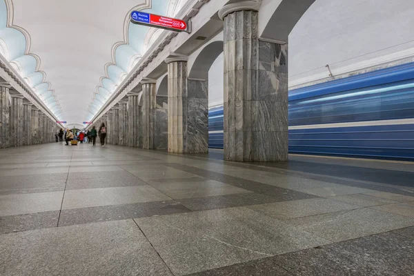 Sint Petersburg Rusland Oktober 2021 Interieur Van Het Metrostation — Stockfoto