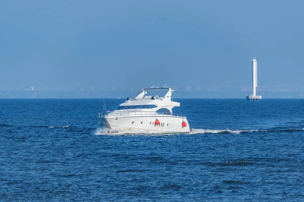 Yacht Open Sea Summer Day — 스톡 사진