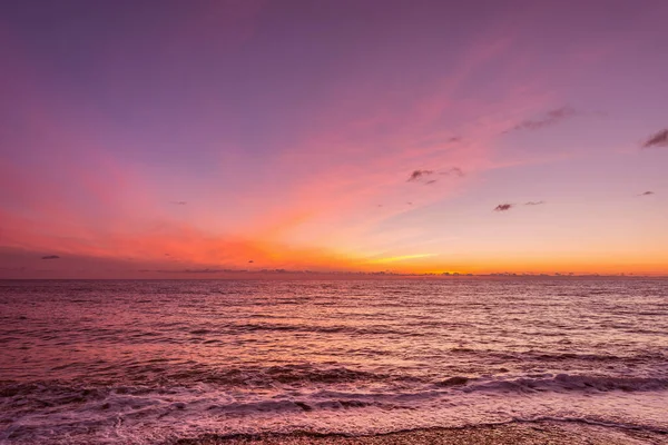 Pôr Sol Vista Mar Hora Verão — Fotografia de Stock