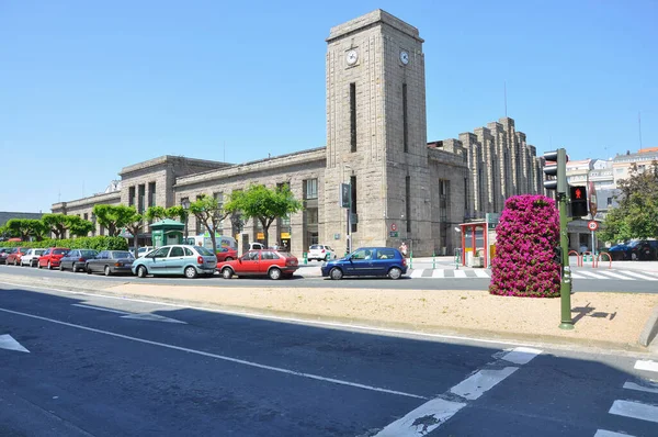 Coruna Spanya Haziran 2012 Tren Istasyonu Binasının Dışı — Stok fotoğraf