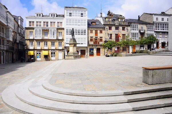 Viveiro España Junio 2010 Plaza Del Centro Histórico Ciudad — Foto de Stock