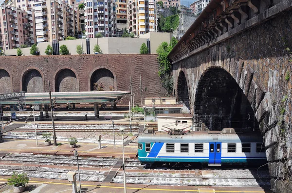 Vista Sulla Stazione Centrale Genova Italia — Foto Stock