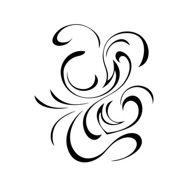 Bukleli dekoratif soyut süs. grafik dekor