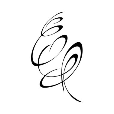 Bukleli dekoratif soyut süs. grafik dekor