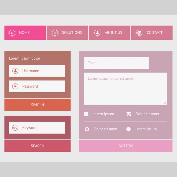 Gezinti menüsü, düz bir kullanıcı arabirimi tasarımıyla