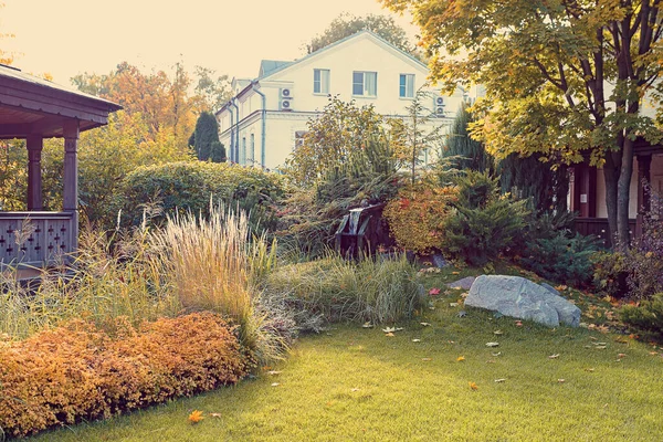 Bellissimo Autunno Lascia Sfondo Bellezza Banner Autunnale Con Foglie Cadenti — Foto Stock