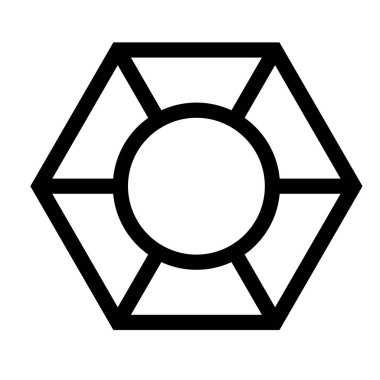 Altıgen geometrik desen. Grafiksel resim.