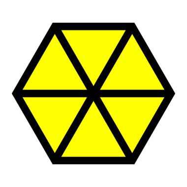 Altıgen geometrik desen. Grafiksel resim.