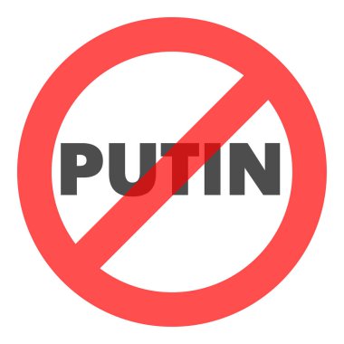 Putin yazısının üstünü çizdim. Ukrayna 'da Savaş.