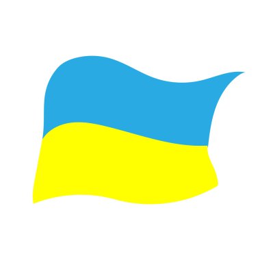 Ukrayna bayrağı. Özgürlük ve onur.