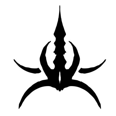 Dövme şeklinde soyut çizimler. Dekorasyon ve tasarım.