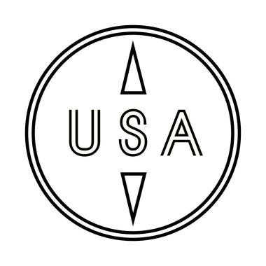 ABD yazıtları daire şeklinde. Tekstil baskısı.