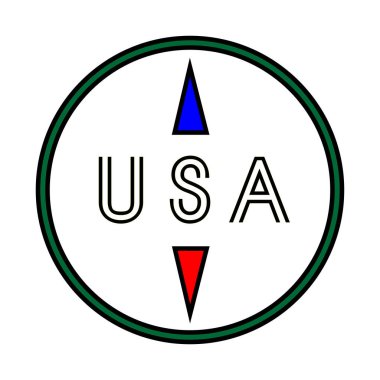 ABD yazıtları daire şeklinde. Tekstil baskısı.