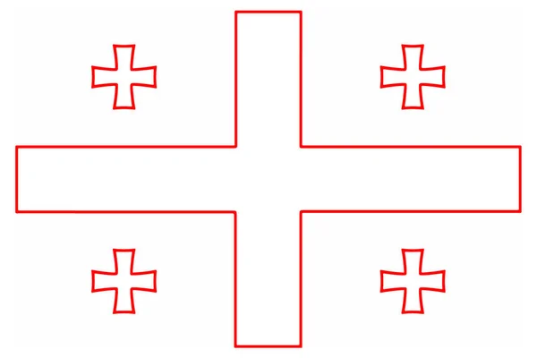 Стилизованный Флаг Джорджии Страны Мира — стоковое фото