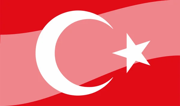 Gestileerde Vlag Van Turkije Istanbul Toeristisch Land — Stockfoto