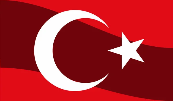 Gestileerde Vlag Van Turkije Istanbul Toeristisch Land — Stockfoto