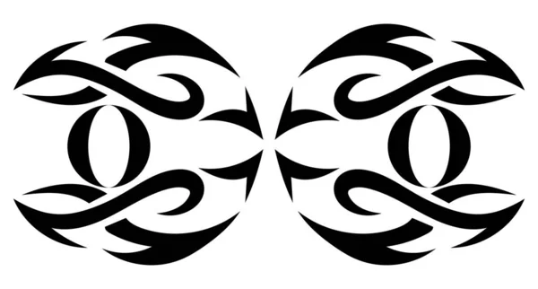 Abstraktní Obraz Formě Tetování Nebo Ornamentu Dekorace Nebo Tisk — Stock fotografie