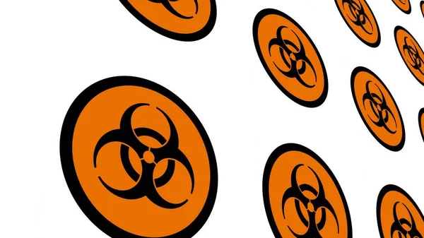 Muster Von Biohazard Zeichen Bildschirmschoner Oder Hintergrund — Stockfoto