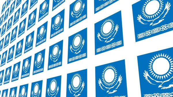 Padrão Bandeira Cazaquistão Geopolítica — Fotografia de Stock