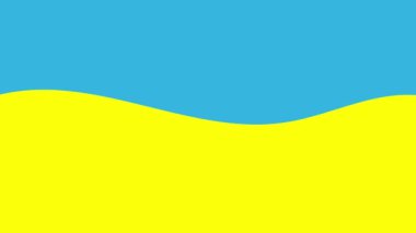 Ukrayna bayrağı rüzgarda savruluyor.