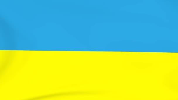 Ukrainische Nationalflagge Hintergrund Und Bildschirmschoner Keine Schleife — Stockvideo