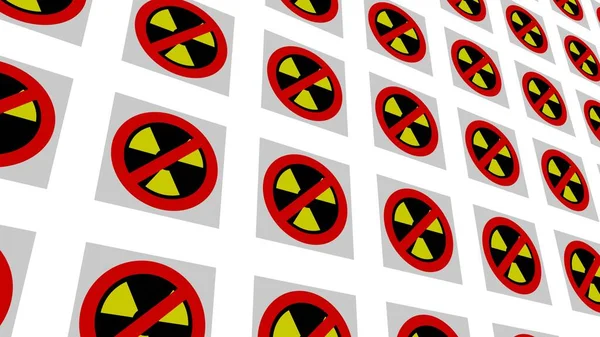 Background Signs Nuclear Danger — ストック写真