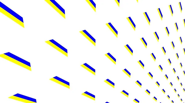 Patroon Van Geel Blauwe Rechthoeken Oekraïense Stijl Decoratie Achtergrond — Stockfoto