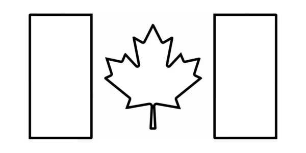 캐나다의 국기이다 메이플 — 스톡 사진