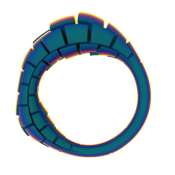 Space Donut Alien Ring Rendering — 스톡 사진