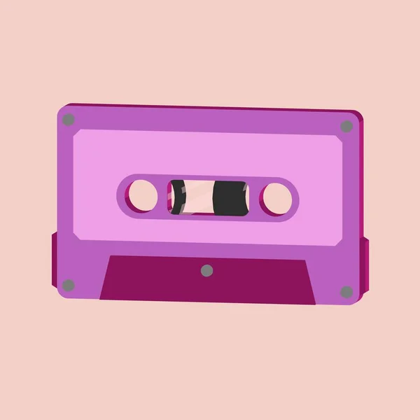 Audio Cassette Muziek Stijl Weergave — Stockfoto