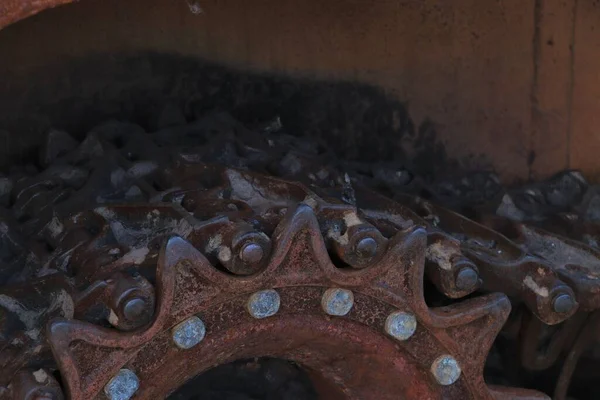 Quemado Roto Tanque Ruso Ucrania Primer Plano — Foto de Stock