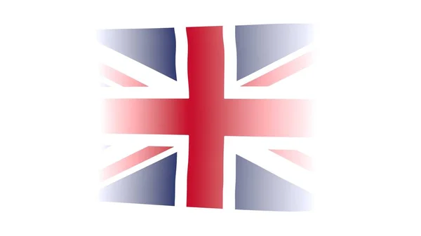 Εικόνα Σημαίας Του Ηνωμένου Βασιλείου Απομονωμένη Λευκό Φόντο Στο Λονδίνο — Φωτογραφία Αρχείου