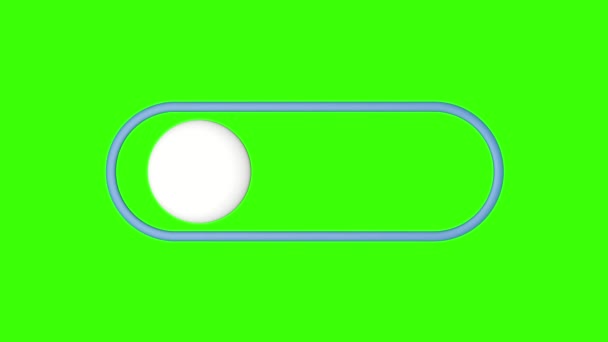 Button Switch Slider Green Background Animation — Video