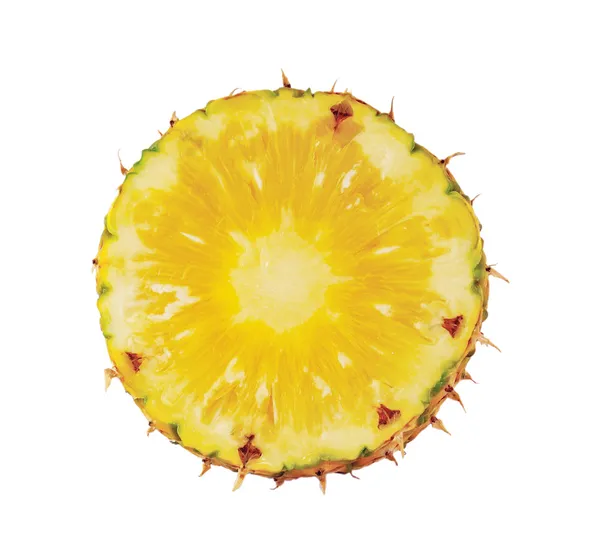 Fresh ripe pineapples isolated on white background — Stock Photo, Image