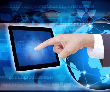 işadamı el koymadan tablet bilgisayar