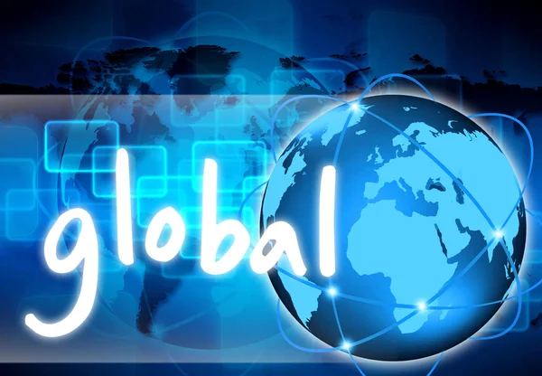 Abstract de globale wereld — Stockfoto