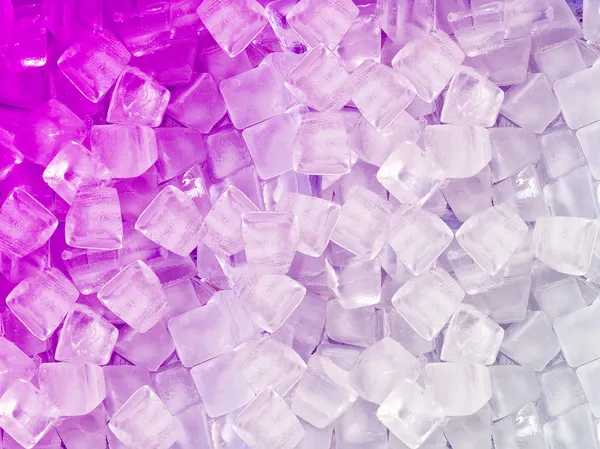 Cubitos de hielo blanco rosa — Foto de Stock