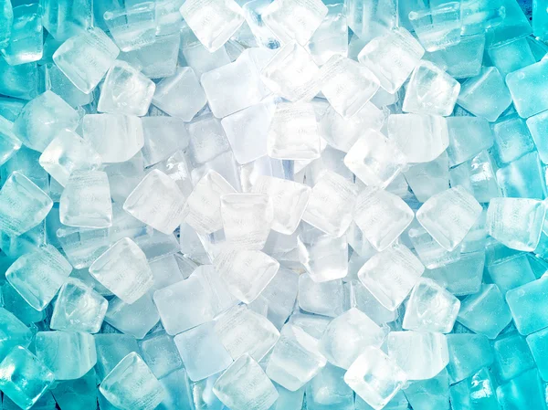 Blauw wit ijsblokjes — Stockfoto