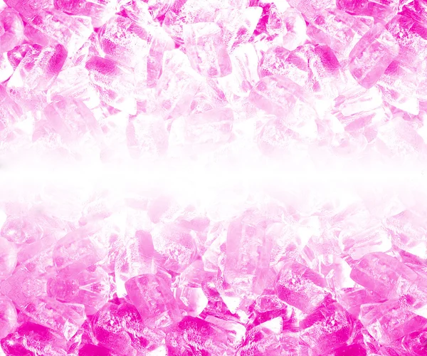 Hintergrund aus rosa Eiswürfeln — Stockfoto