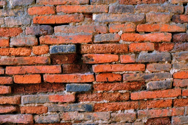 Vecchio muro di mattoni come sfondo — Foto Stock