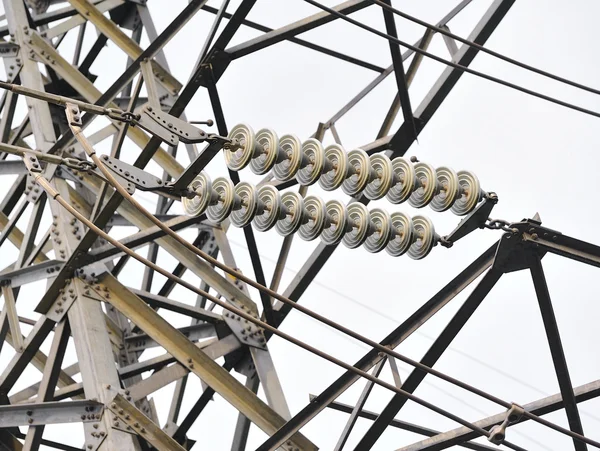 High voltage power pole — Stock Photo, Image