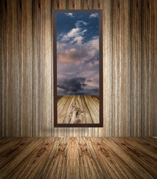 Spegel på väggen — Stockfoto